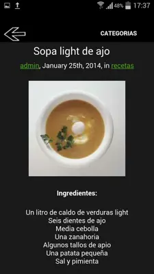 Dieta liquida android App screenshot 0