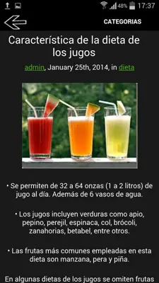 Dieta liquida android App screenshot 1